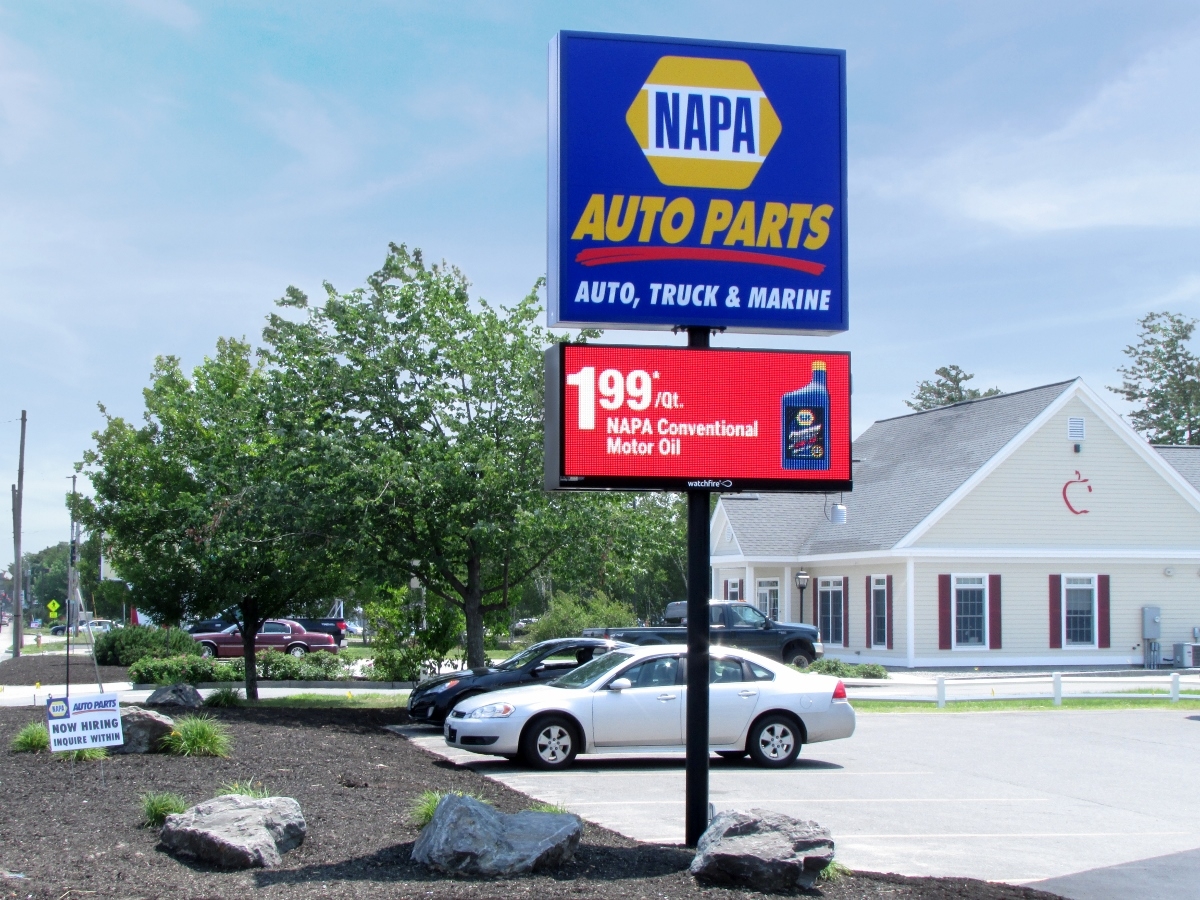Napa Auto Parts; 12mm, 3'5" x 7'3", Windham, ME