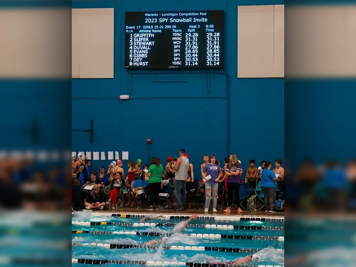 LED Videowall and pool scoreboard at the YMCA in Springfield, IL