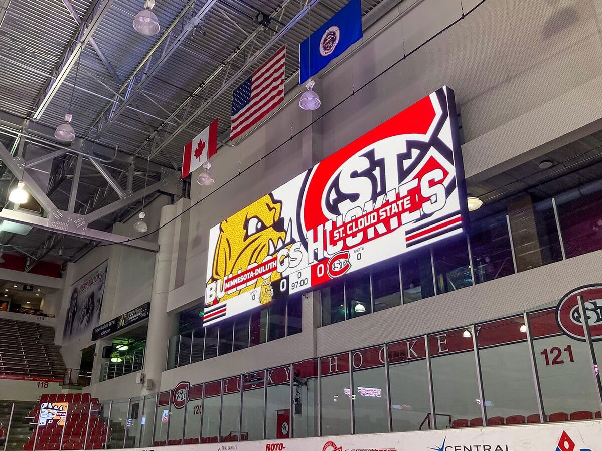 St. Cloud State University - Herb Brooks National Hockey Center; Indoor 5.9mm, 14'9" x 44'3", St. Cloud, MN