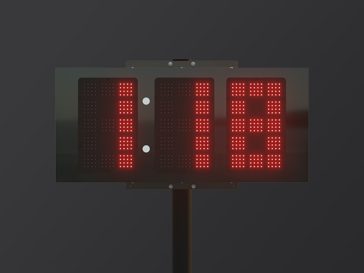 Pitch Clock; Model PC-1318, 2’ x 4’